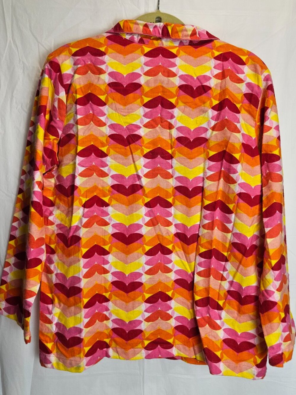 Joe Boxer Multicolor Heart Flannel Pajama Set – Size M – New Without Tags - Picture 5 of 13